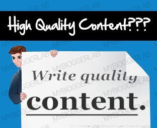 write quality blog content