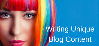 write unique content as a great blogging strategies